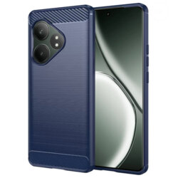 Husa Realme GT 6T Techsuit Carbon Silicone, albastru