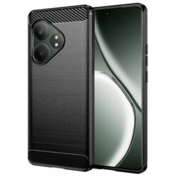 Husa Realme GT 6T Techsuit Carbon Silicone, negru