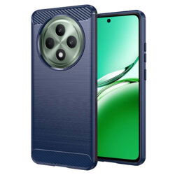 Husa Oppo Reno12 F 4G Techsuit Carbon Silicone, albastru