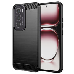 Husa Oppo Reno12 Pro Techsuit Carbon Silicone, negru
