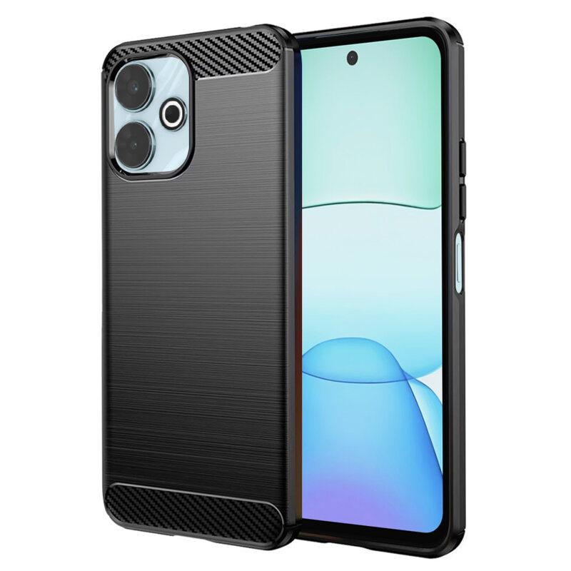 Husa Xiaomi Redmi 13 Techsuit Carbon Silicone, albastru