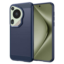 Husa Huawei Pura 70 Ultra Techsuit Carbon Silicone, albastru