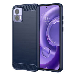 Husa Motorola Edge 30 Neo Techsuit Carbon Silicone, albastru