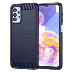 Husa Samsung Galaxy A23 Techsuit Carbon Silicone, albastru