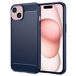 Husa iPhone 15 Techsuit Carbon Silicone, albastru
