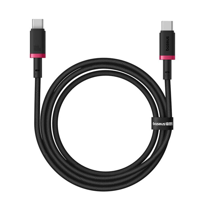 Cablu incarcare MacBook 100W Baseus Dura, 2m, rosu, P10377803U01-03