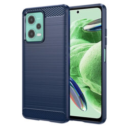 Husa Xiaomi Redmi Note 12 5G Techsuit Carbon Silicone, albastru