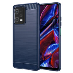 Husa Xiaomi Poco X5 Techsuit Carbon Silicone, albastru
