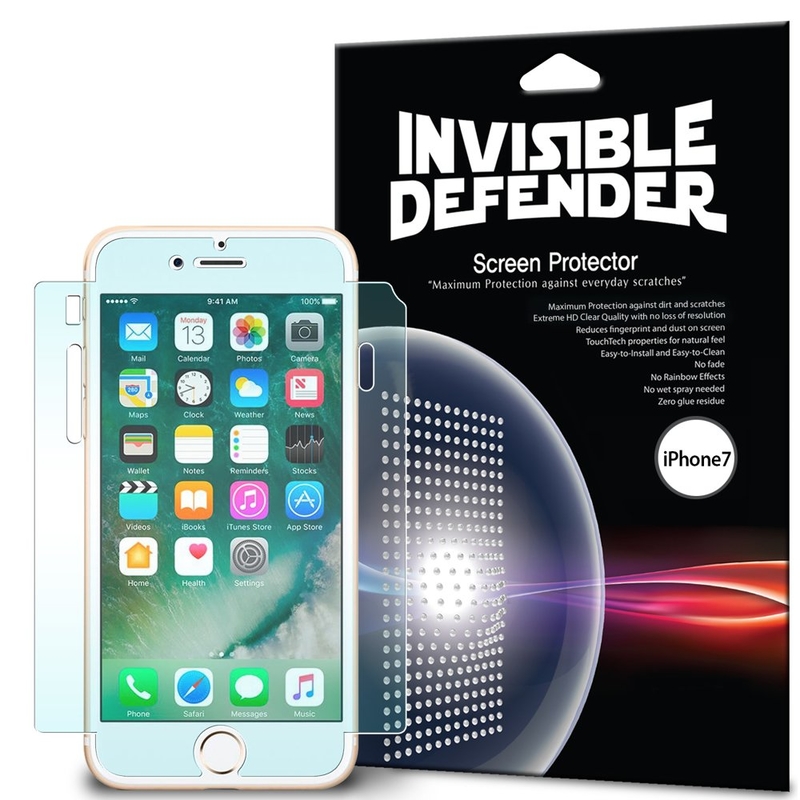 Folie Protectie FullCover iPhone 7 Ringke Defender(Two Pack) - Clear