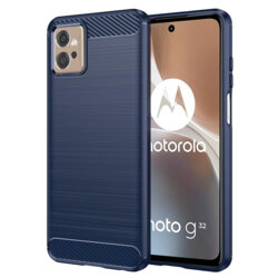 Husa Motorola Moto G32 Techsuit Carbon Silicone, albastru