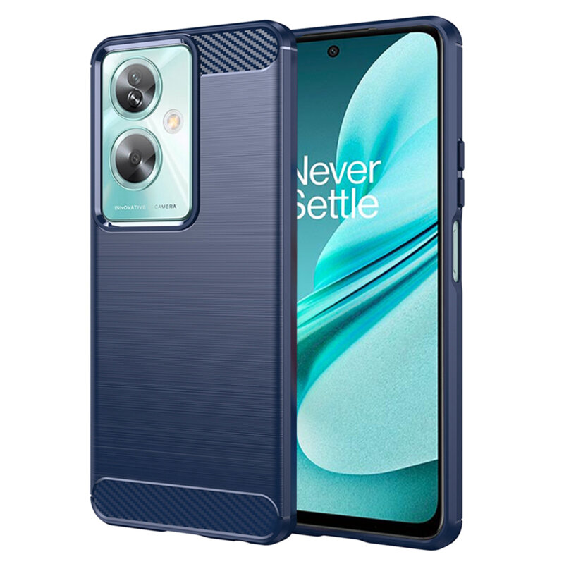 Husa OnePlus Nord N30 SE Techsuit Carbon Silicone, albastru