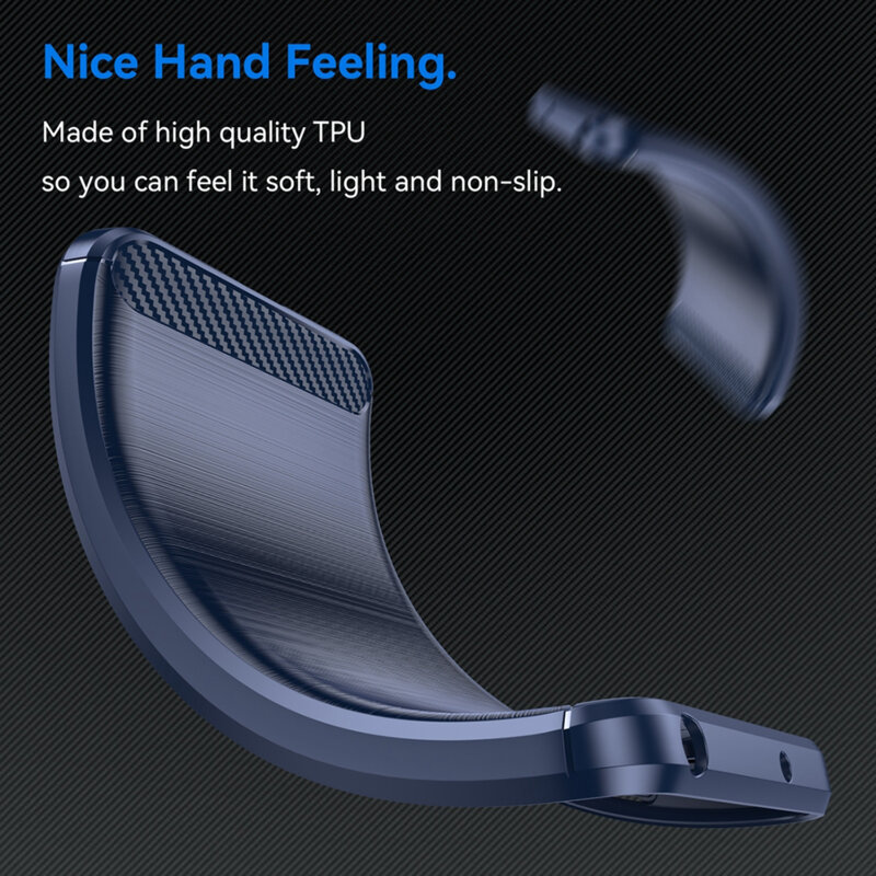 Husa OnePlus Nord N30 SE Techsuit Carbon Silicone, albastru