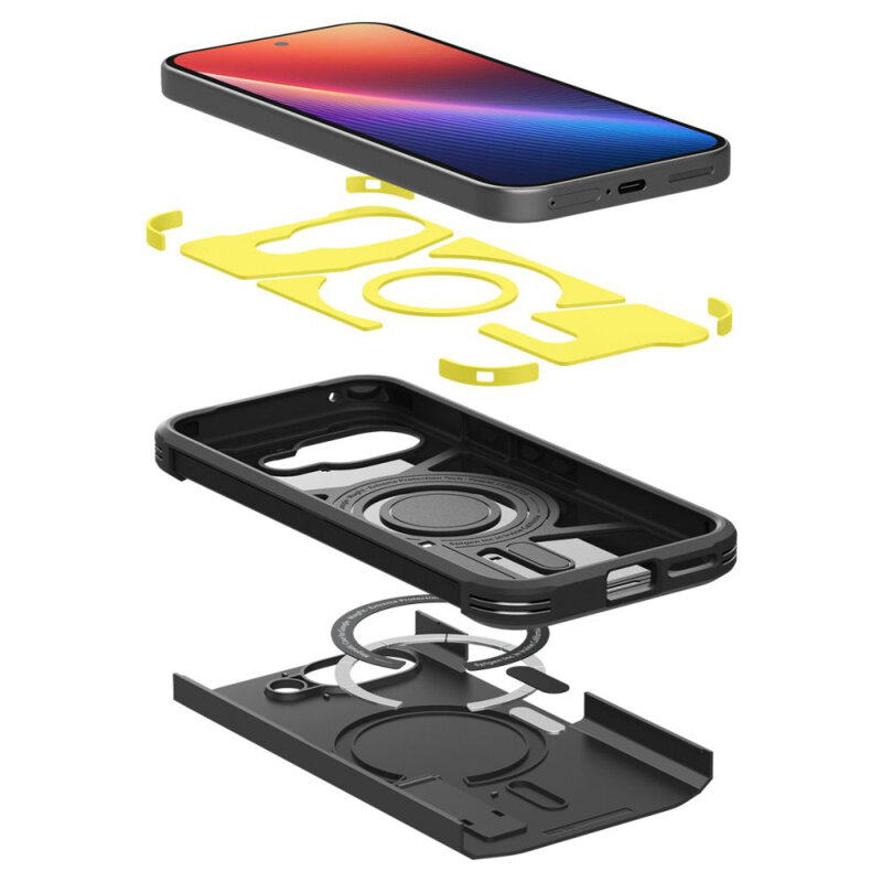 Husa Google Pixel 9a Spigen Tough Armor MagSafe, negru