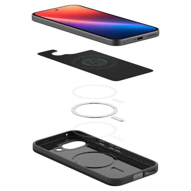 Husa Google Pixel 9a Spigen Thin Fit MagSafe, negru