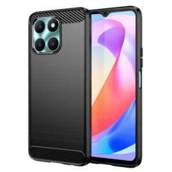 Husa Honor X6a Techsuit Carbon Silicone, negru