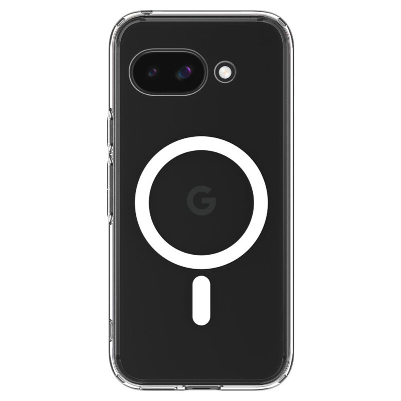 Husa Google Pixel 9a Spigen Ultra Hybrid MagSafe, transparenta/alba