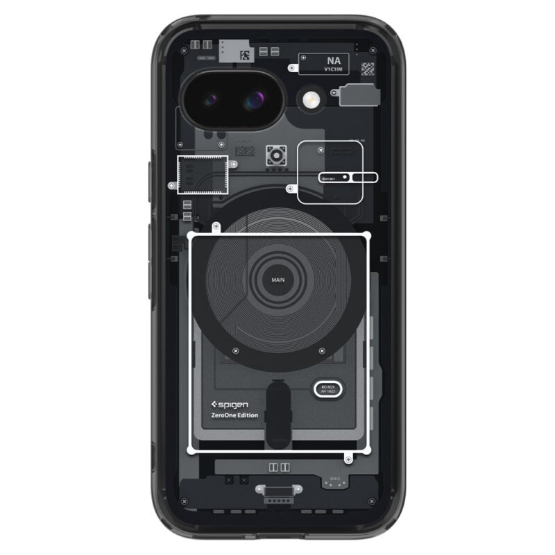 Husa Google Pixel 9a Spigen Ultra Hybrid Zero One MagSafe, negru