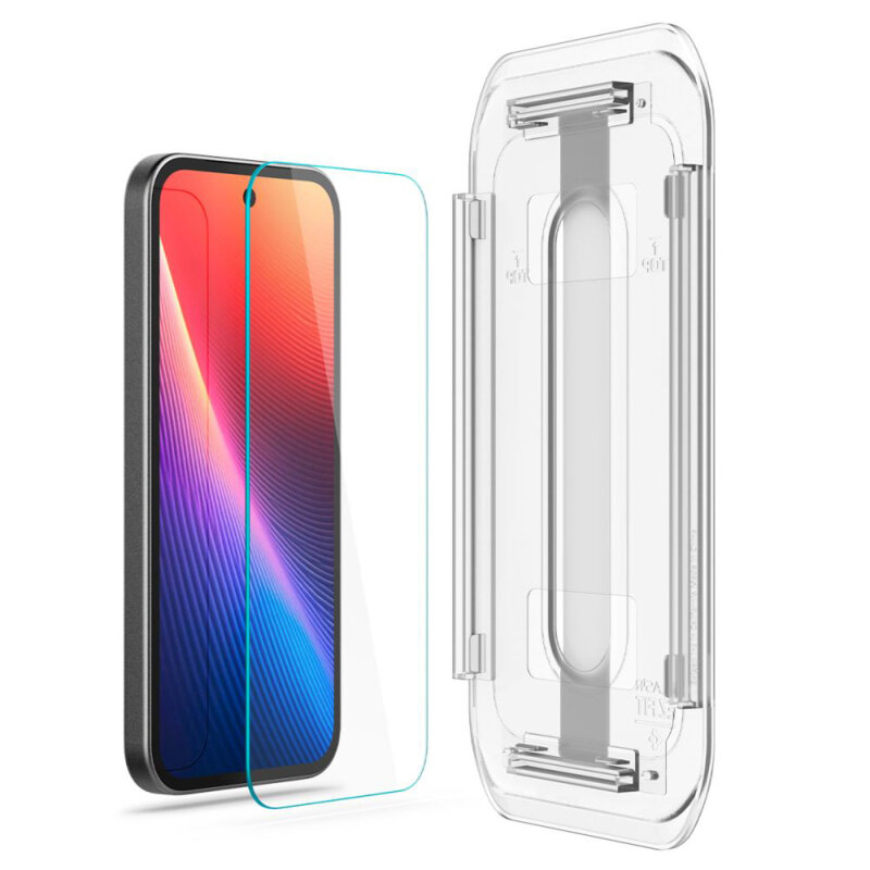 [Pachet 2x] Folie Google Pixel 9a Spigen Glas.tR EZ Fit, transparenta