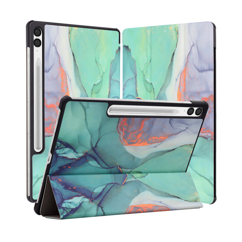 Husa Samsung Galaxy Tab S9 FE Plus Techsuit FoldPro, Green Time