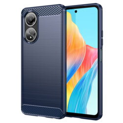 Husa Oppo A58 4G Techsuit Carbon Silicone, albastru