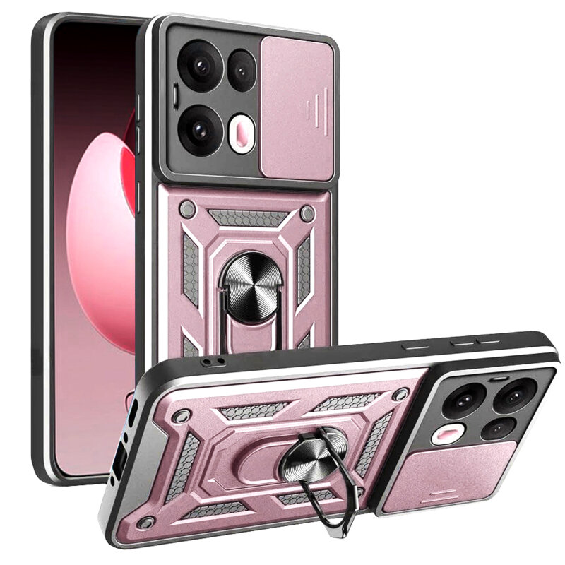 Husa Oppo Reno13 Pro protectie camera Techsuit CamShield Series, roz