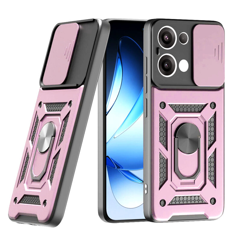 Husa Oppo Reno13 protectie camera Techsuit CamShield Series, roz