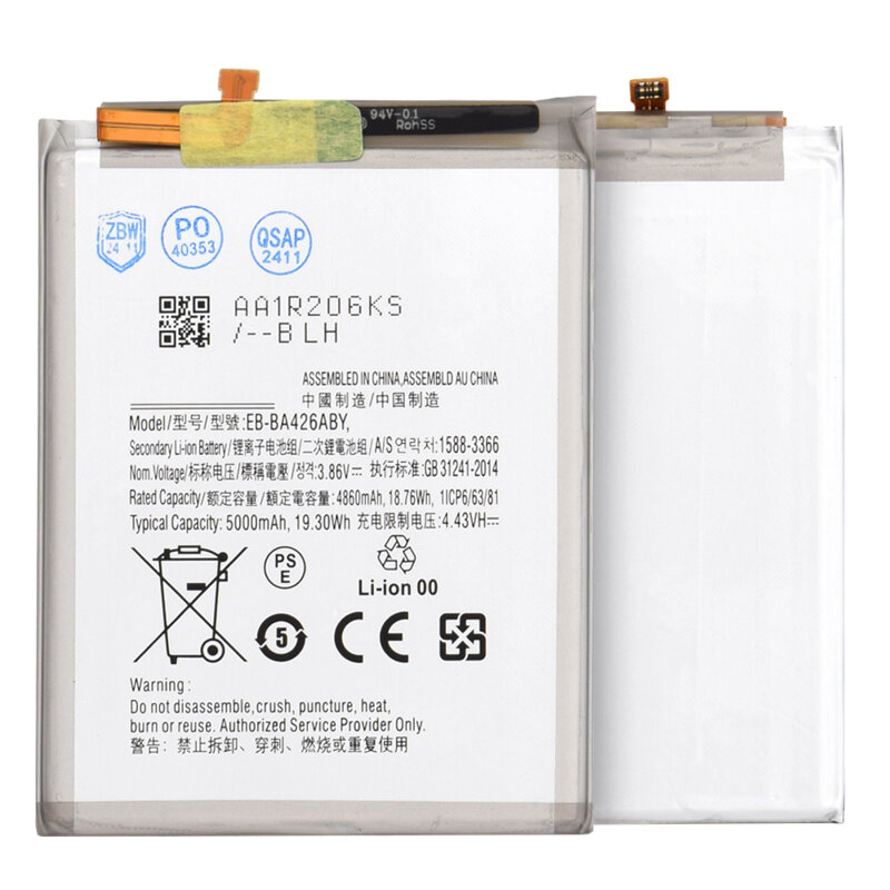 Baterie acumulator Samsung Galaxy A42 5G, 4860mAh, alb