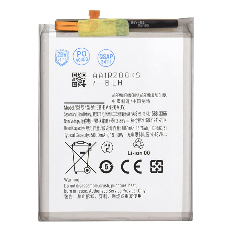 Baterie acumulator Samsung Galaxy A42 5G, 4860mAh, alb