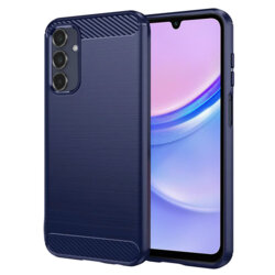 Husa Samsung Galaxy A15 4G Techsuit Carbon Silicone, albastru