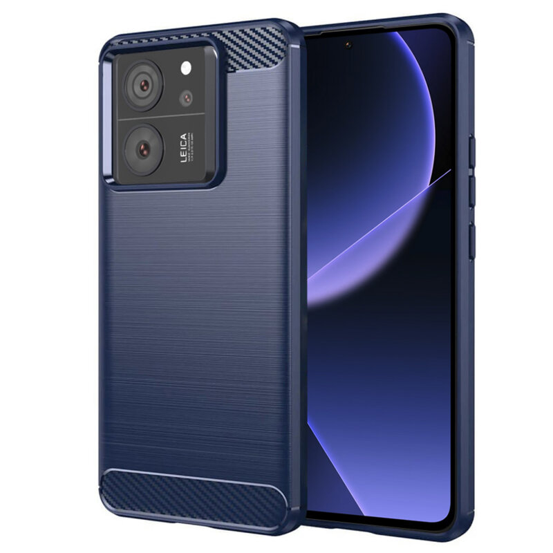 Husa Xiaomi 13T Pro Techsuit Carbon Silicone, albastru