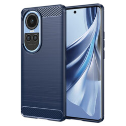 Husa Oppo Reno10 Techsuit Carbon Silicone, albastru
