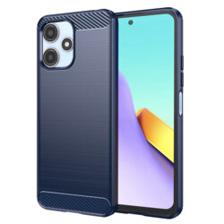 Husa Xiaomi Redmi 12 5G Techsuit Carbon Silicone, albastru