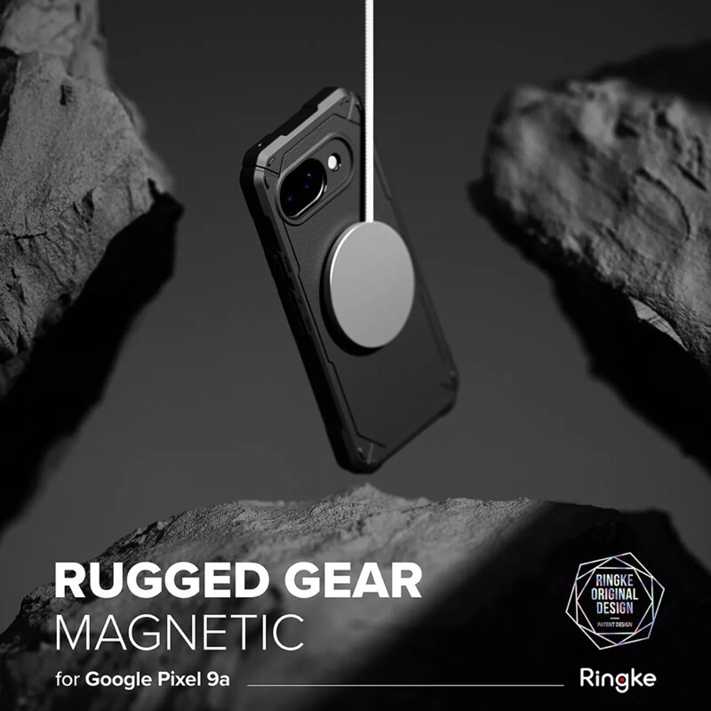Husa Google Pixel 9a Ringke Rugged Gear MagSafe, negru