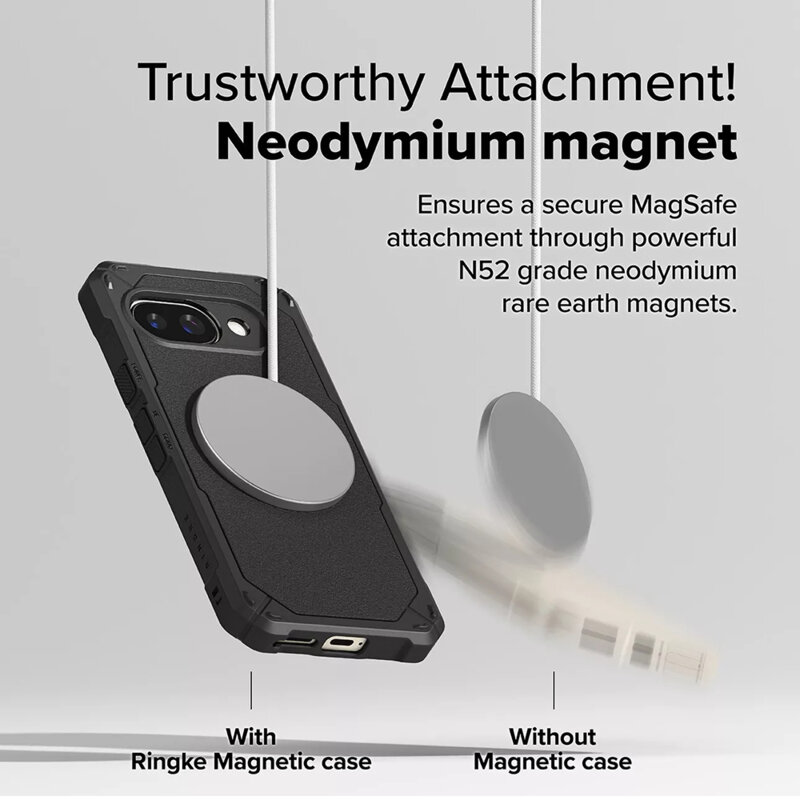 Husa Google Pixel 9a Ringke Rugged Gear MagSafe, negru