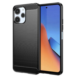 Husa Xiaomi Redmi 12 4G Techsuit Carbon Silicone, negru