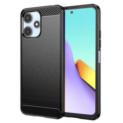 Husa Xiaomi Redmi Note 12 5G Techsuit Carbon Silicone, negru
