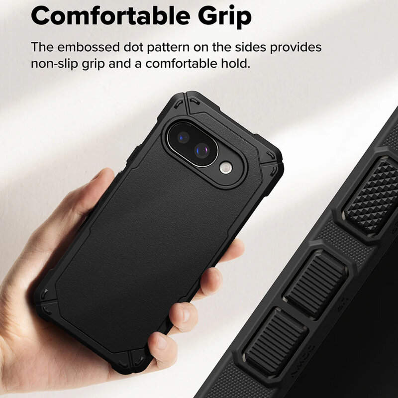 Husa Google Pixel 9a Ringke Rugged Gear, negru