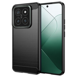 Husa Xiaomi 14 Techsuit Carbon Silicone, negru