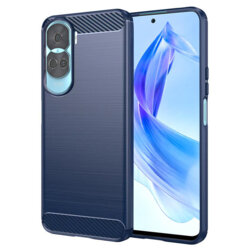 Husa Honor 90 Lite Techsuit Carbon Silicone, albastru