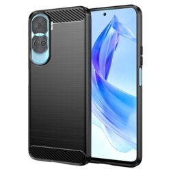 Husa Honor 90 Lite Techsuit Carbon Silicone, negru