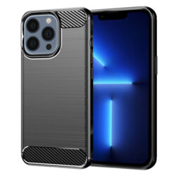 Husa iPhone 13 Pro Max Techsuit Carbon Silicone, negru