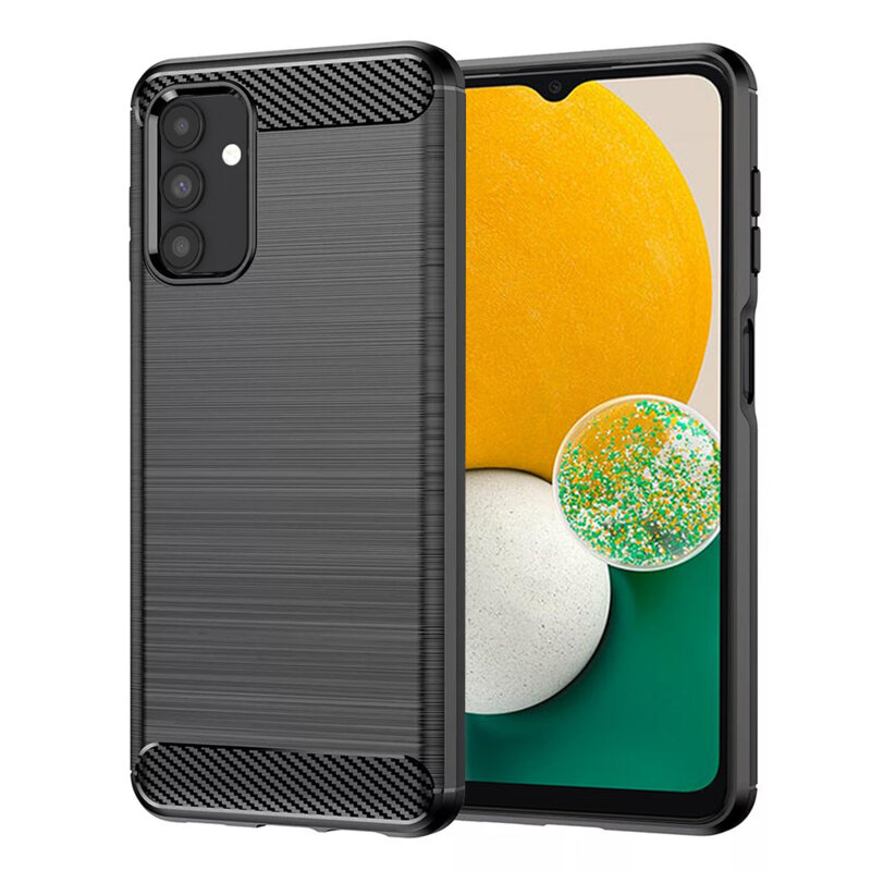 Husa Samsung Galaxy A13 5G Techsuit Carbon Silicone, negru
