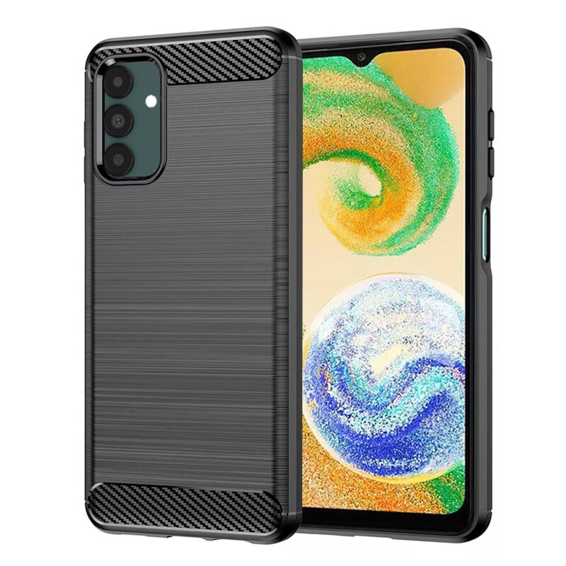 Husa Samsung Galaxy A04s Techsuit Carbon Silicone, negru