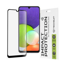 Folie sticla Samsung Galaxy A22 4G Techsuit 111D Full Glue Full Cover, negru
