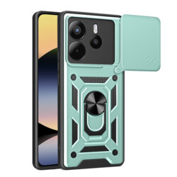 Husa Xiaomi Redmi Note 14 4G (Regional) protectie camera Techsuit CamShield Series, verde