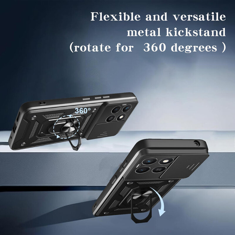 Husa Honor X8c protectie camera Techsuit CamShield Series, albastru