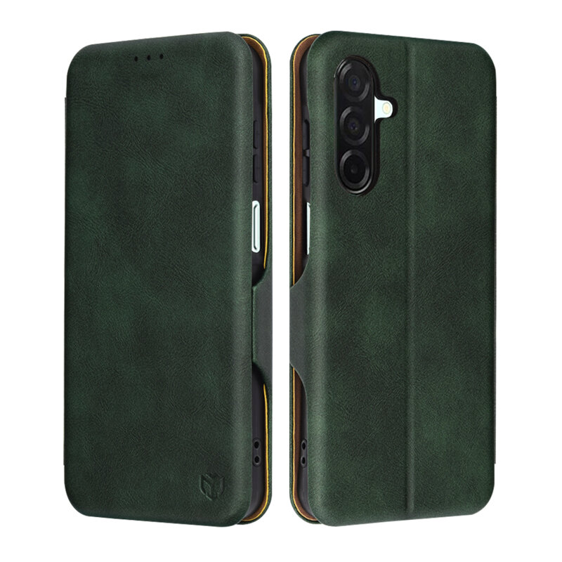 Husa 360° Samsung Galaxy A26 5G Techsuit Safe Wallet Plus, verde