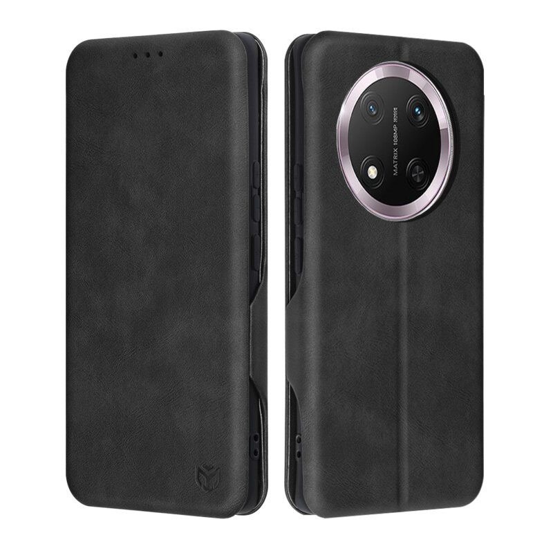 Husa 360° Honor X9c Techsuit Safe Wallet Plus, negru