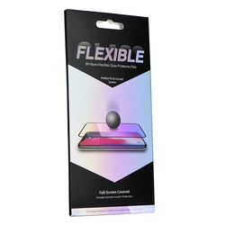 Folie iPhone 8 Nano Flexible Glass Full-Screen 9H - Negru
