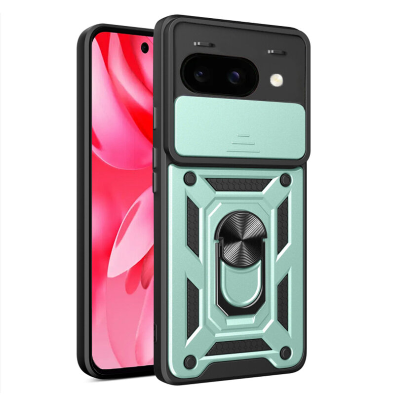 Husa Google Pixel 9a protectie camera Techsuit CamShield Series, verde